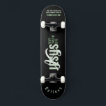 Jesus är vägen, Life, Truth Skateboard<br><div class="desc">Jesus IS Way,  Life,  Truth Skateboard med "IS" monogrammad och citerar det kristna citatet "Jesus är way,  life,  Sanning T-shirt" i blandad kalligrafi och minimalistisk typografi. Det här trendiget är den moderna trosdesignen perfektens gåva och mode påstående. #christian #religion #scripture #religion #bible #jesus</div>