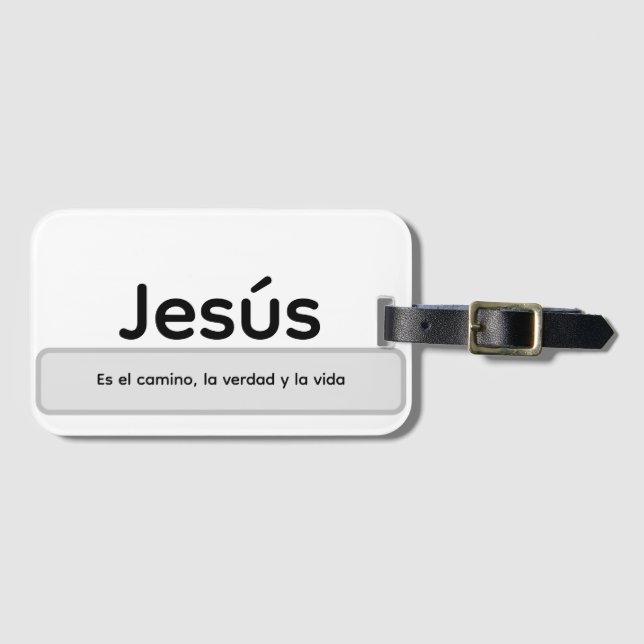 Jesus är vägen, sanningen och livet bagagebricka (Framsida horisontal)