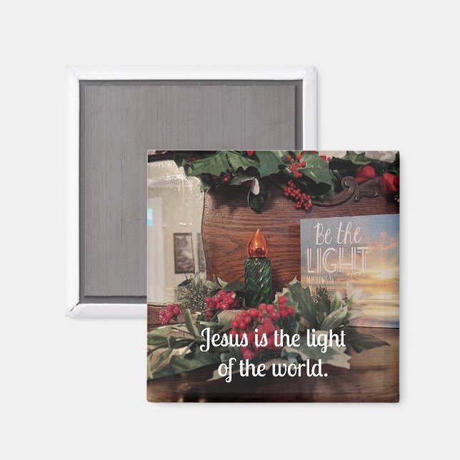 Jesus är världens ljus. magnet (Front/Back)