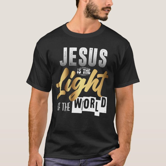 JESUS ÄR VÄRLDENS LJUS T SHIRT (Framsida)