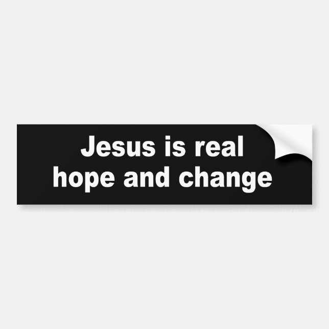 JESUS ÄR VERKLIG HOPP OCH ÄNDRING BILDEKAL (Framsidan)