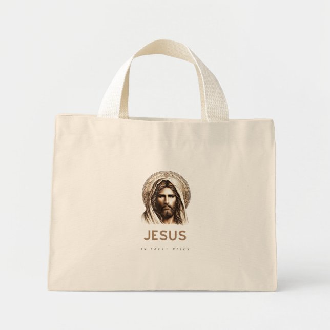 Jesus är verkligen uppstånden! mini tygkasse (Framsidan)