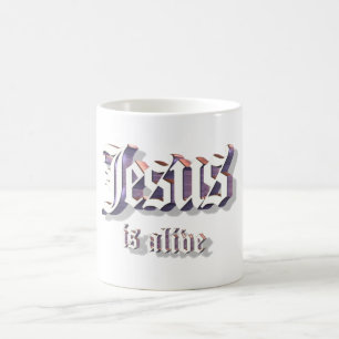 Jesus är vid liv 3D Kaffemugg
