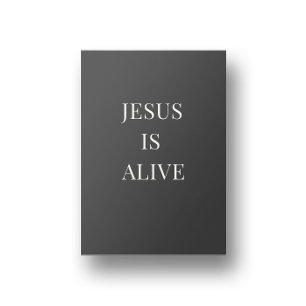 Jesus Är Vid Liv Kristet Väggkonst Affisch 