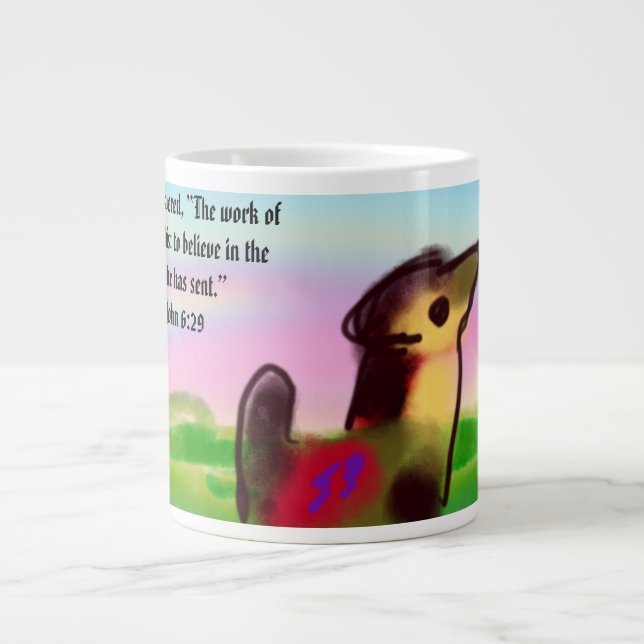 jesus arbete jumbo mugg (Framsidan)
