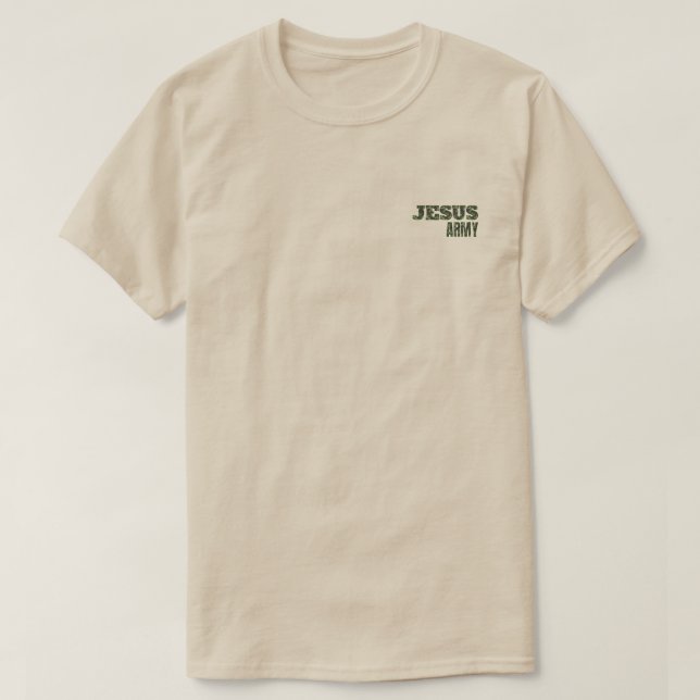 Jesus armés T-shirt (Design framsida)
