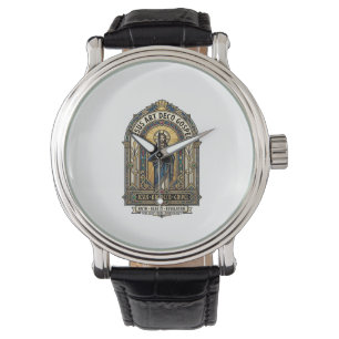 Jesus Art Deco Gospel Jesus Art Deco Kristna Tro Armbandsur