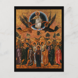 Jesus Ascension till himlen Vykort
