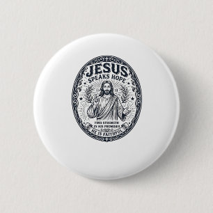 Jesus ASL dövresamhälle inkludering skjorta kriste Knapp