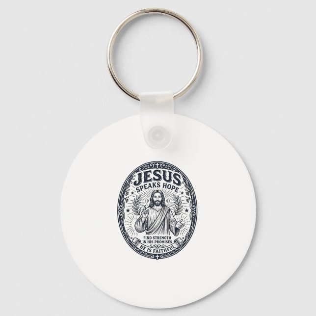 Jesus ASL dövresamhällets inkluderingsklänning kri Nyckelring (Framsida)