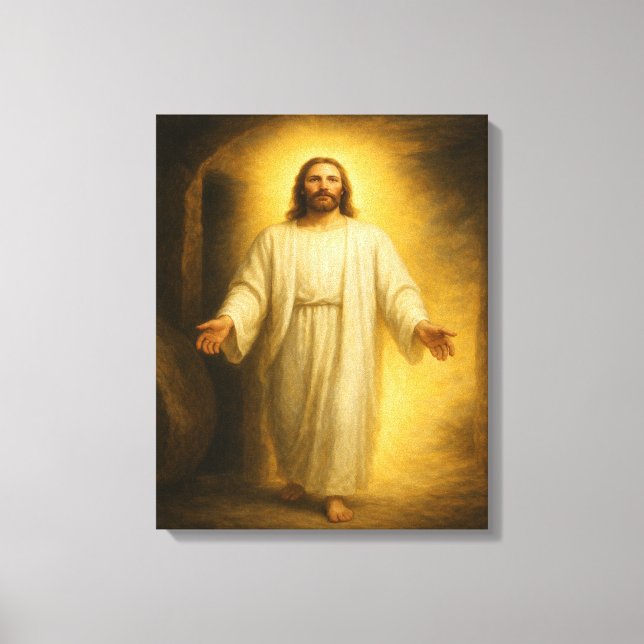 Jesus återfördes från Grav™ LDS Art Canvas (Framsida)