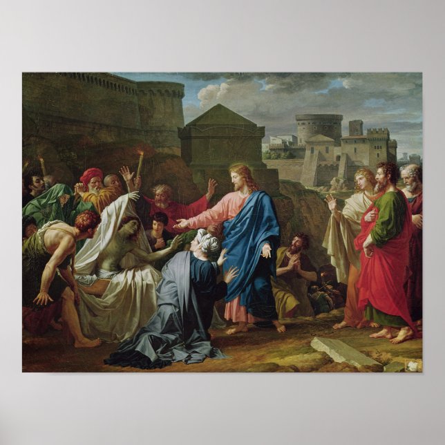 Jesus Återrekrytering av sonen till Änkan i Naim Poster (Framsidan)