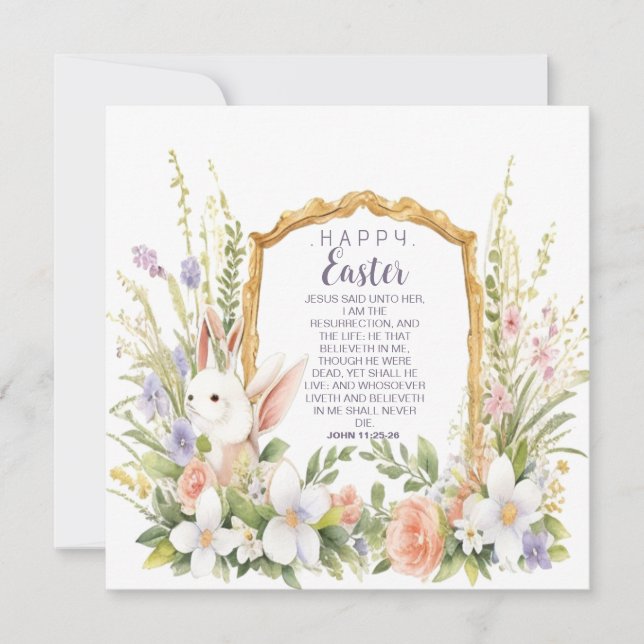 Jesus återuppståndelsen och Life Påsk Julkort (Framsida)