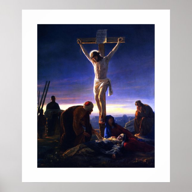 Jesus, av Carl Bloch.. Fin konst Poster (Framsidan)