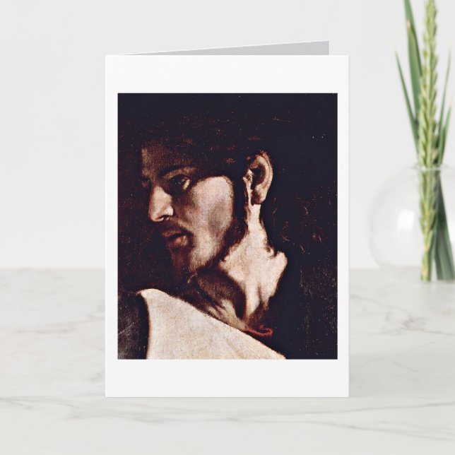 Jesus av Michelangelo Merisi Da Caravaggio Kort (Framsida)