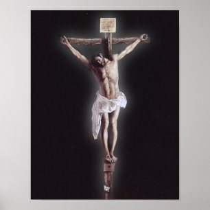 Jesus avbildar Kristus korsfäste Devotional Poster