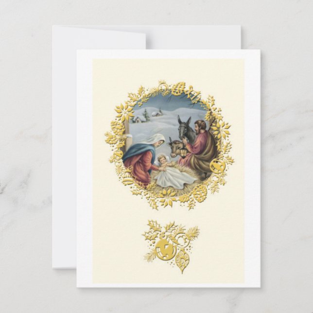 Jesus baby julkort (Framsida)