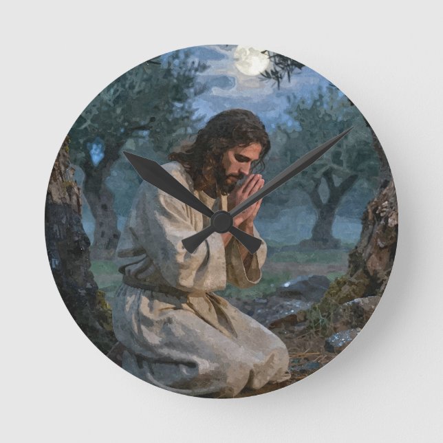 Jesus badar rund klocka (Framsida)