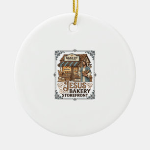 Jesus Bageri Butiksfasad Jesus Bageri Butiksfasad  Julgransprydnad Keramik