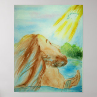 Jesus baptism poster