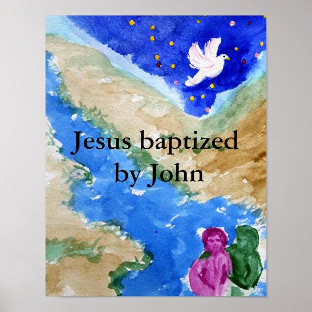 Jesus baptism poster (Framsidan)