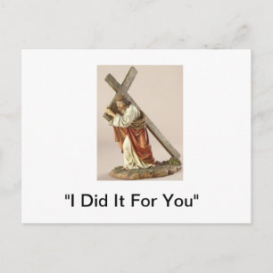 "Jesus bär Kor" Vykort