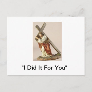 "Jesus bär Kor" Vykort