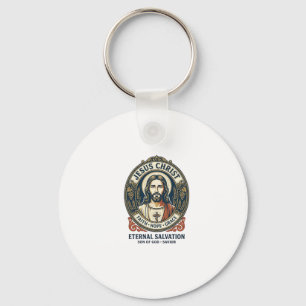 Jesus Barber Herr Grooming Grafisk T-Shirt Kristna Nyckelring