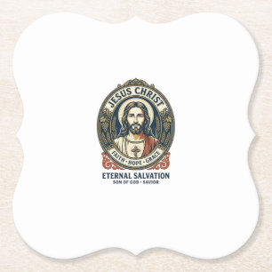 Jesus Barber Herr Grooming Grafisk T-Shirt Kristna Underlägg Papper