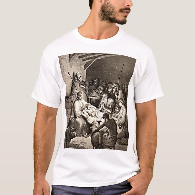 Jesus Barn Shirts födelse T Shirt (Framsida)