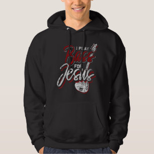 Jesus Basist Kristna Basist Basgitarr Hoodie
