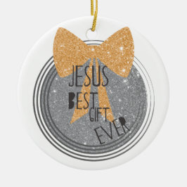 Jesus bäst gåva någonsin julgransprydnad keramik