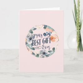 Jesus bästa gåva - aldrig blankt julkort helgkort