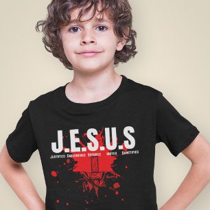 JESUS - Be för andlig evangelium för pojkar T Shirt