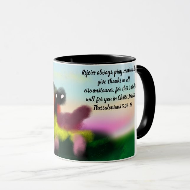 jesus be om hjälp mugg (Framsida höger)