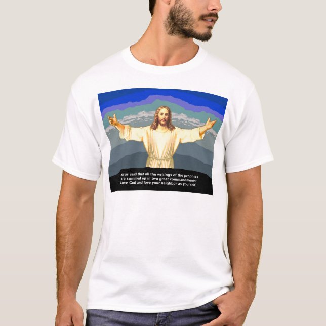 Jesus befaller (VÄLJ FORMATET), T-shirt (Framsida)