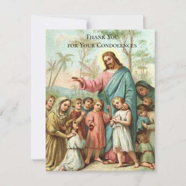 Jesus  Begravning Sympati Helkort Tack Kort (Framsida)