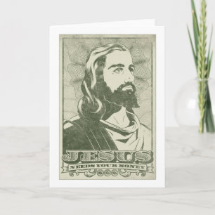 Jesus behöver dina pengar kort