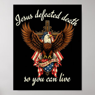 Jesus Besegrade Döden Så Du Kan Leva Kristet Citat Poster
