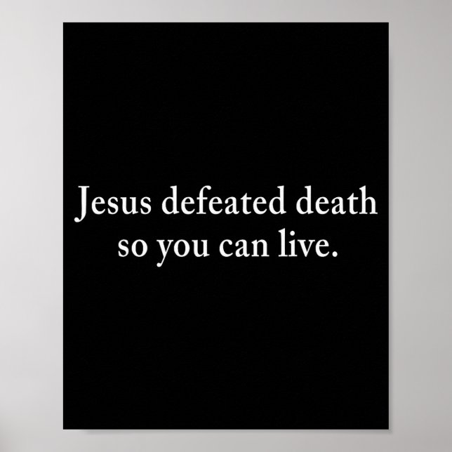 Jesus Besegrade Döden Så Du Kan Leva Kristet  Poster (Framsidan)