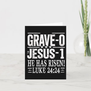 Jesus Besegrade Graven På Påskdagen Han Är Uppstån Kort