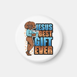 Jesus Best Gift God jul Pajama Melani Magnet