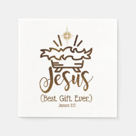 JESUS BEST GIFT VART Jul Party Pappersservett