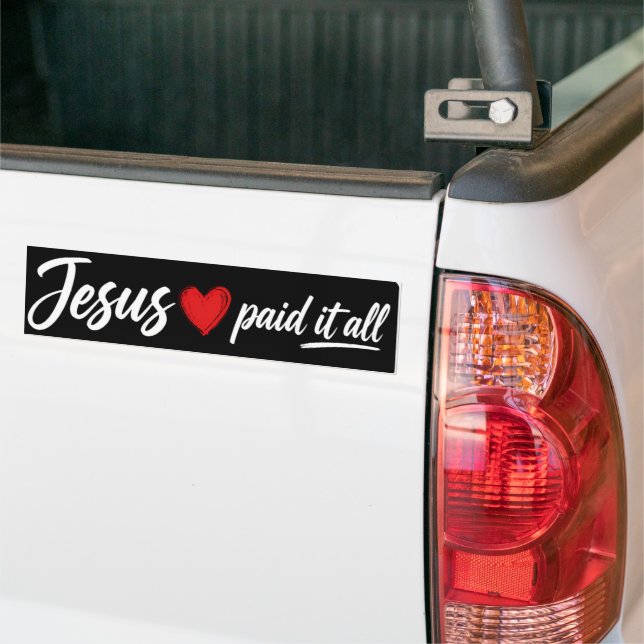 Jesus betalade allt dekal (På lastbil)