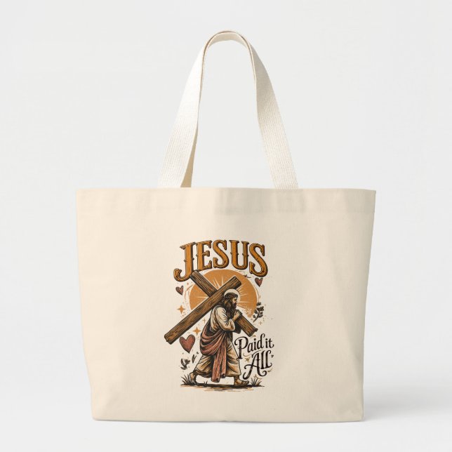 Jesus betalade allt jumbo tygkasse (Framsidan)