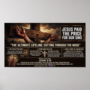 Jesus betalade priset poster