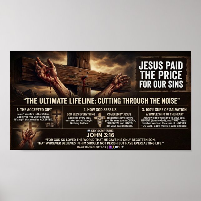 Jesus betalade priset  poster (Framsidan)