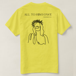 Jesus Betalat allt, svart utskrift T-Shirt
