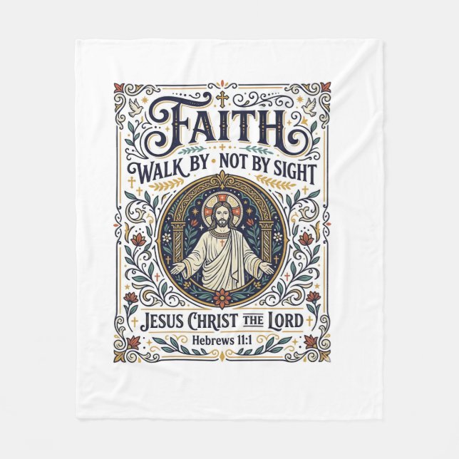 Jesus Bibel Journaling Skrift Konst Tröja Christi Fleecefilt (Framsidan)