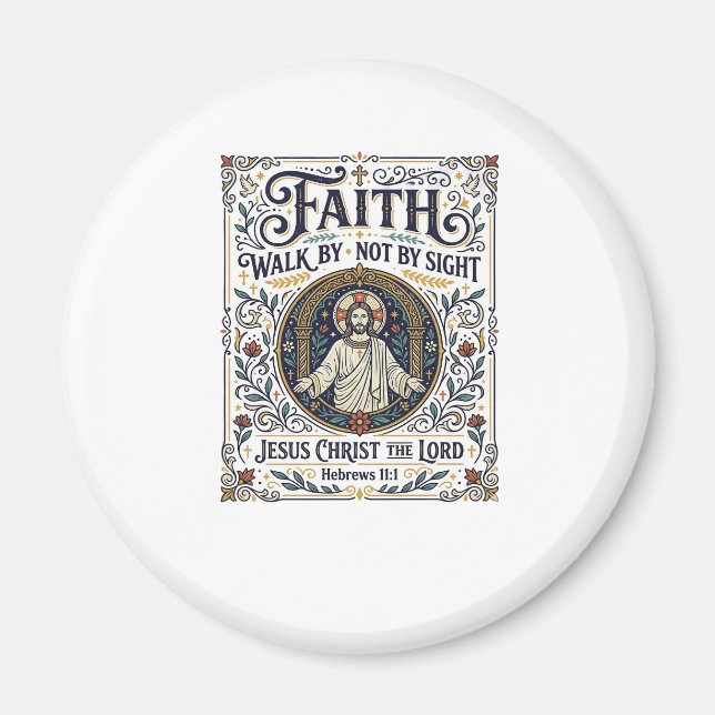 Jesus Bibel Journaling Skrift Konst Tröja Christi Magnet (Framsidan)